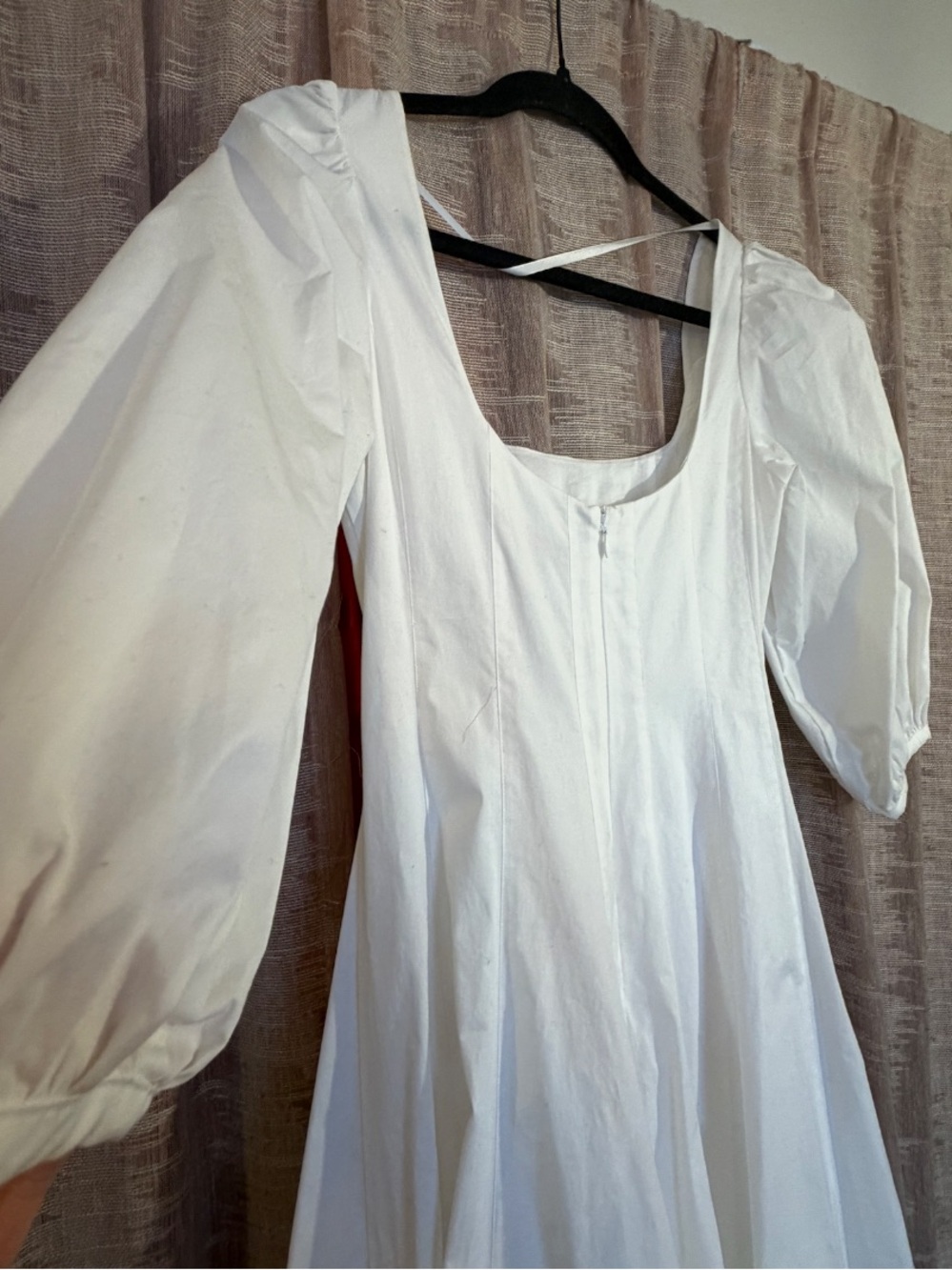 STAUD Swells Cotton Linen Midi Dress, NEW - Picture 6 of 16
